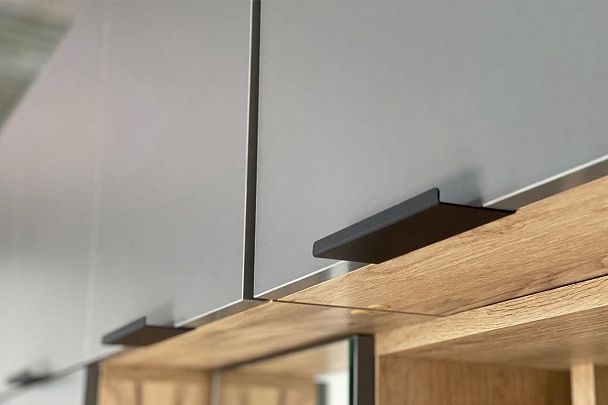 Бери Антресоль двухдверная MPR-025.2564 дуб крафт золотой/графит - Вид 5