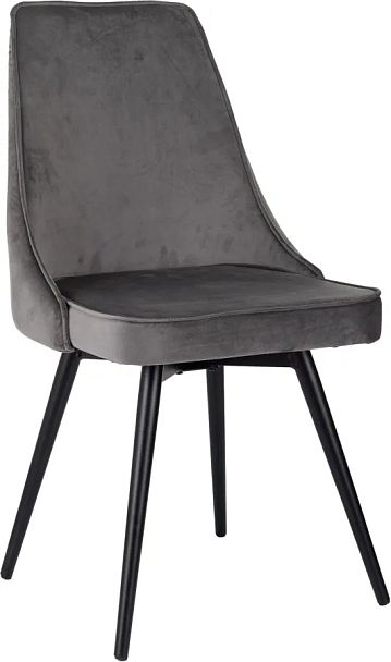 Стул для дома Бюрократ CH-K4_SP_2 с повор.мех. комплект 2шт т.серый Holland 18 металл черный на ножках (CH-K4_1/SP/HL18_2) - Вид 2