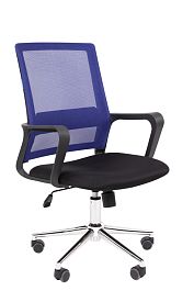 Офисное кресло Chairman 606 Россия TW синий хром - Фото предпросмотра