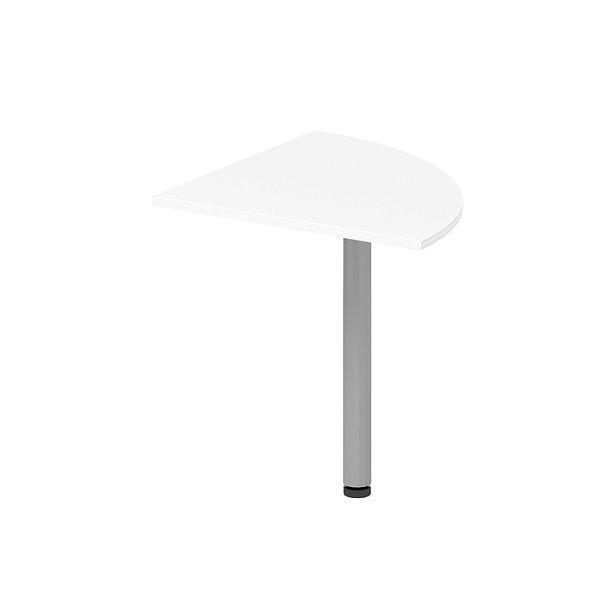 Сектор 90 (к столам) "Компьютерные столы"  ПК-АРМ-СТП75Х75/СР90-В2-1068 белый шагрень - Вид 1