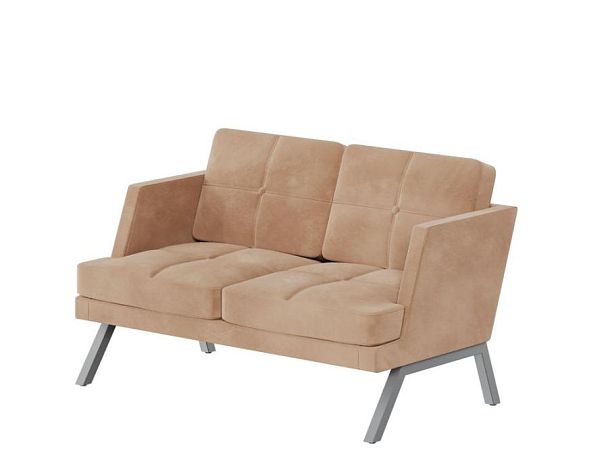 Aldo Диван двухместный с декором из пуговиц ALDB-02L Timless 020/Металл Серый 1430*875*890 - Вид 1