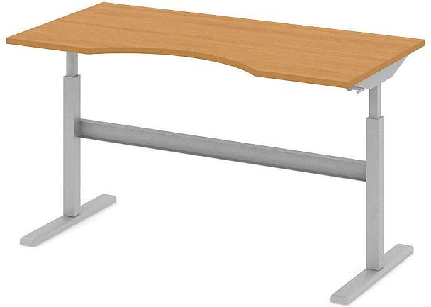 Стол офисный рабочий "Трансформер"  ПК-ТРС-СТЭ160Х80/МРМ-В1-24 ольха - Вид 1
