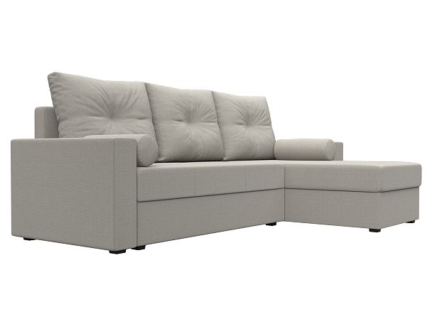 Диван угловой Верона Лайт правый угол Рогожка бежевый - Вид 3