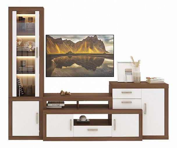 Набор для гостиной Toivo ГСТ 3 Белый/Шамони - Вид 1