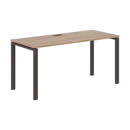 Стол прямой EUST 1567 Дуб Денвер светлый/Мокко 1560х670х750 EDIS - Фото предпросмотра