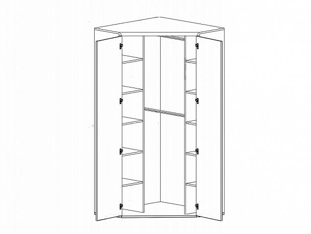 Шкаф платяной Индиана JSZFN 2D - Вид 2