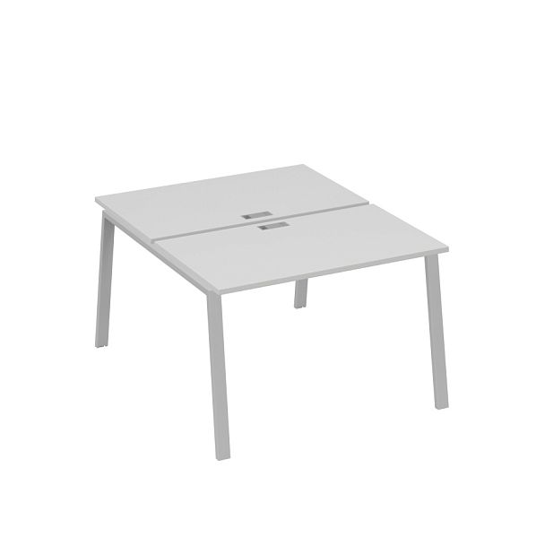 Рабочая станция 2х120 с металлокаркасом TRE A4 А4 Б3 173 БП серый / металлокаркас серый - Вид 1