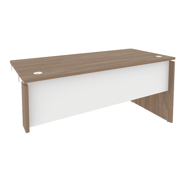 Onix Стол-приставка правый к опорным элементам O.SPR-4.7 (R) Дуб аризона/Белый бриллиант 1580*720*750 - Вид 1