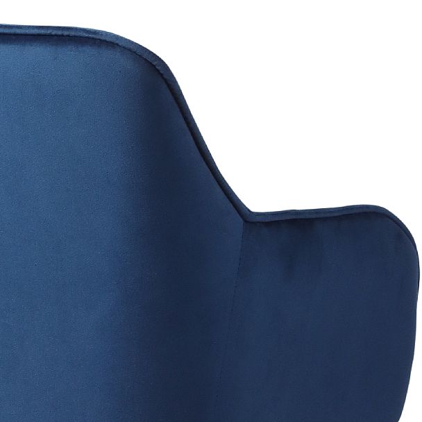 Барное поворотное кресло Мони К, Confetti blue/белый - Вид 10