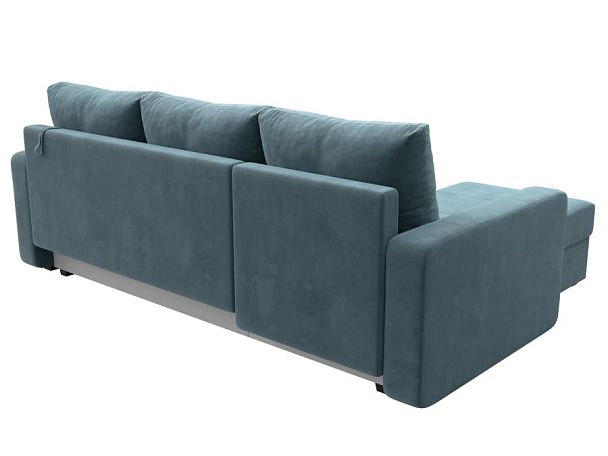 Диван угловой Ливерпуль Лайт левый угол Велюр бирюзовый - Вид 6