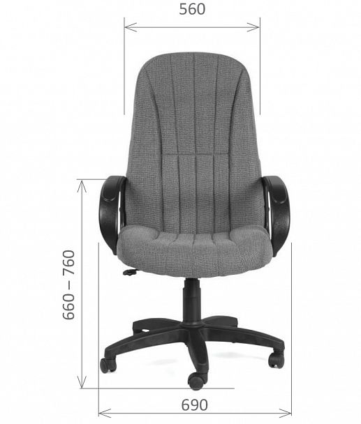 Кресло CHAIRMAN 685, ткань стандарт, черный - Вид 5