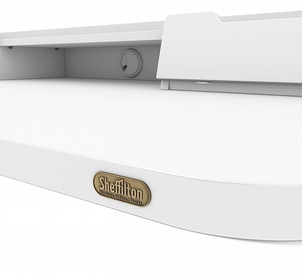 Стол рабочий Sheffilton SHT-TU10/TT31 120/65 ЛДСП черный/белый шагрень - Вид 5