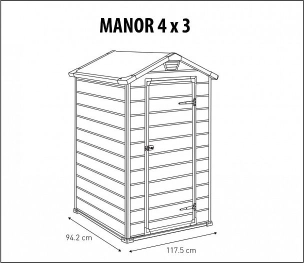 Сарай "MANOR 4x3" - Вид 5