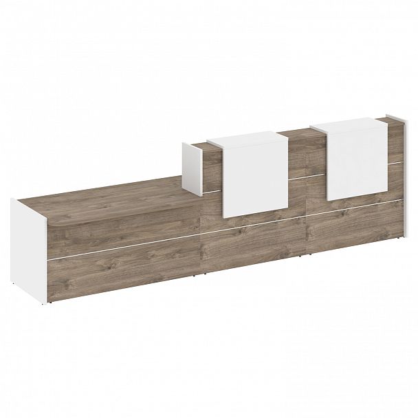 Ресепшн "Onix" O.R-K-21 тиквуд темный/белый - Вид 2