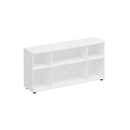 Стеллаж низкий Комфорт К.521 белый премиум - Фото предпросмотра