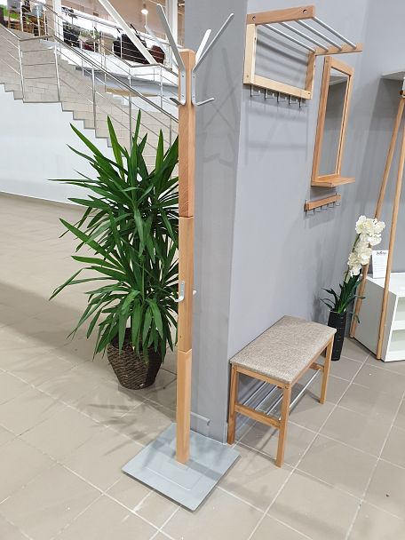 Вешалка Sheffilton Альберо SHT-WH4 прозрачный лак/алюм.мет - Вид 7