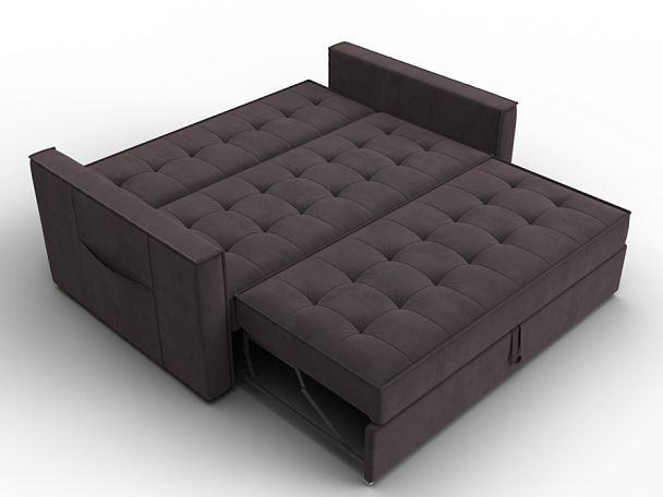 Диван прямой Лига-104 (140) Велюр коричневый - Вид 8