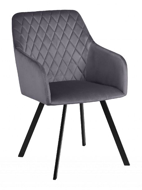 Комплект кресел поворотных Барли, темно-серый H-15/черный, 4 шт. - Вид 4