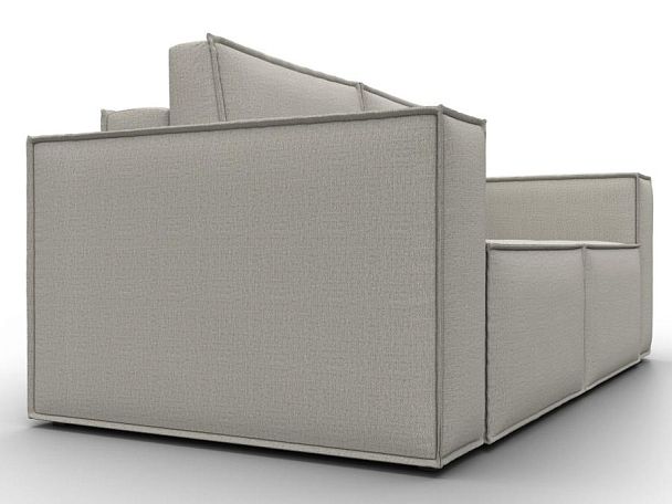 Диван прямой Куба мини Рогожка бежевый - Вид 3