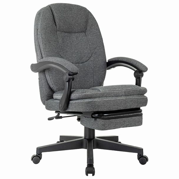 Кресло офисное CH-868MSG-F, синхромеханизм, подставка для ног, ткань, серое, 1998751 - Вид 2
