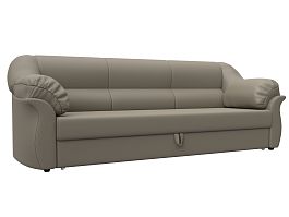 Диван прямой Карнелла Экокожа бежевый - Фото предпросмотра