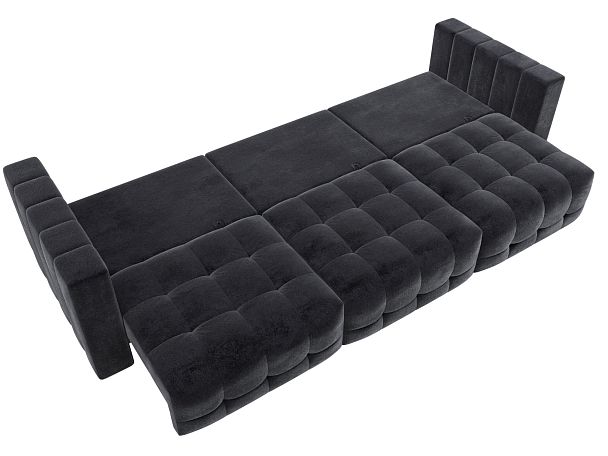 Диван прямой Лига-052 НПБ Лонг Велюр серый - Вид 10