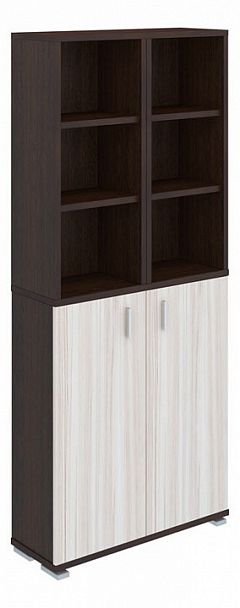 Стеллаж комбинированный Домино Лайт ПУ-30-4 Венге/Карамель - Вид 1