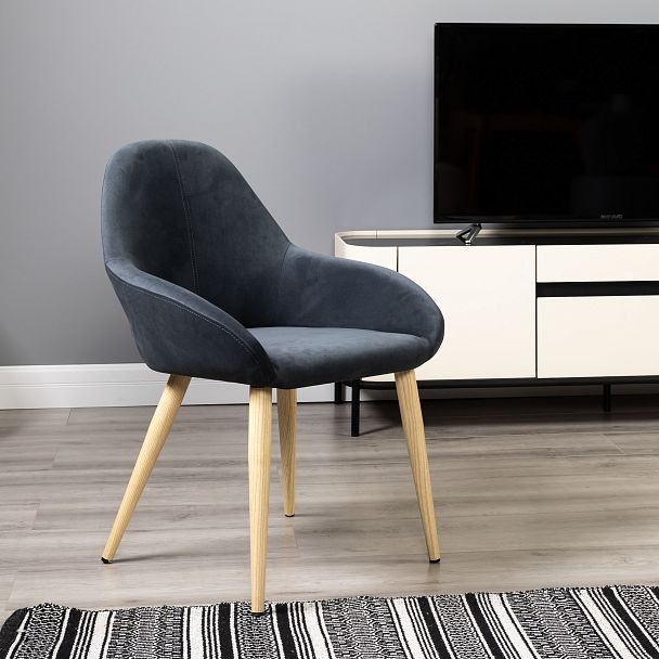 Кресло Kent Diag grey/нат.дуб - Вид 8