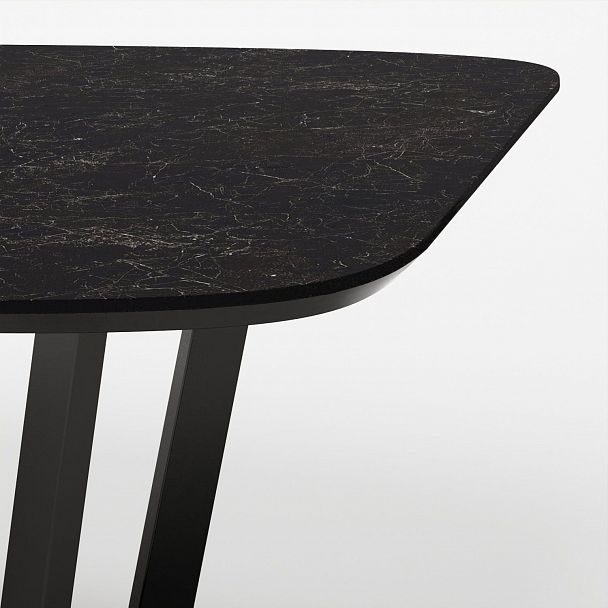 Стол овальный Mercedes 200, керамика черная - Вид 4