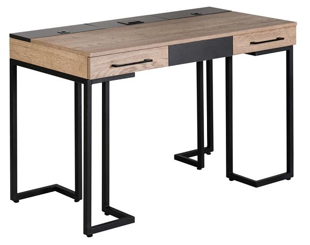 Стол рабочий Loft Дуб табак/Графит - Вид 1
