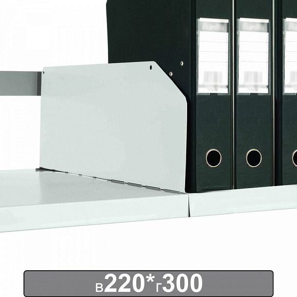 Разделитель к металлическому стеллажу, 300х220 мм, КОМПЛЕКТ 20 шт., К24199510303 - Вид 1