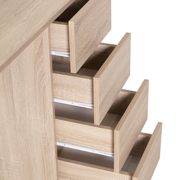 Стол письменный/компьютерный BRABIX "Scandi CD-016", 1100х500х750 мм, 4 ящика, дуб сонома, 641892, ЦБ013707-2 - Вид 21