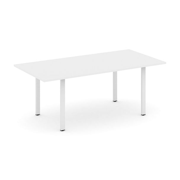 Style Project Direct Direct Стол переговорный SN-6P.SPRG-198.3 Белый/Металл Белый 1980*980*750 - Вид 1