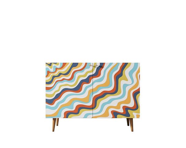 Комод с принтом 21 Berber две дверки арт BB04/Print_21 - Вид 1