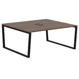 Стол 2-х местный EVWST 1716 Дуб Денвер тёмный/Черный 1760х1606х750 EDIS - Фото предпросмотра