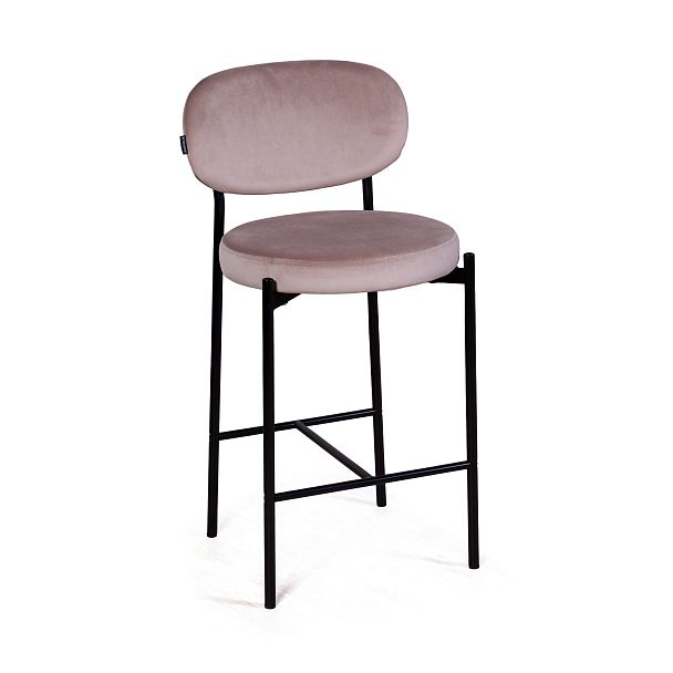 Стул полубарный Mason, бархат светло-серый 26 - Вид 3