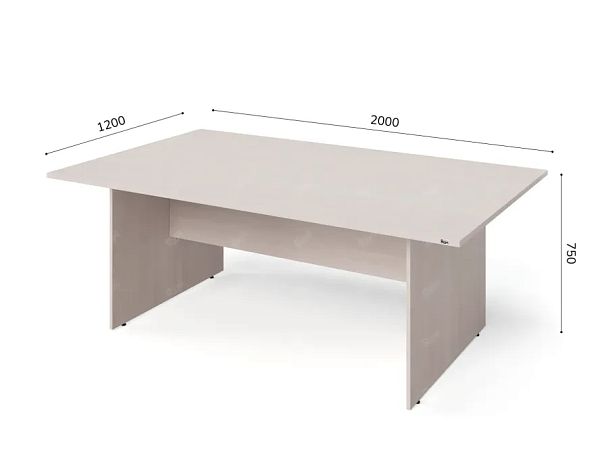 ЛАЙТ / LIGHT RLG009-20x12 Конференц-стол 200x120x75 Дуб Молочный - Вид 5