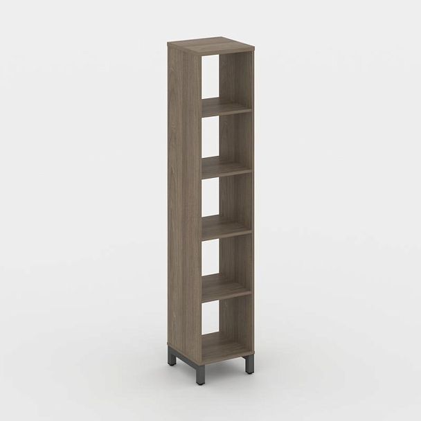 Стайл Проджект Каркас стеллажа 5 яр. SN.KS-510 Вяз Благородный/Металл Антрацит 387*400*1982 - Вид 1