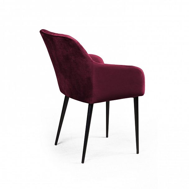 Стул с подлокотниками Robert, бархат винно-красный 16 new - Вид 6