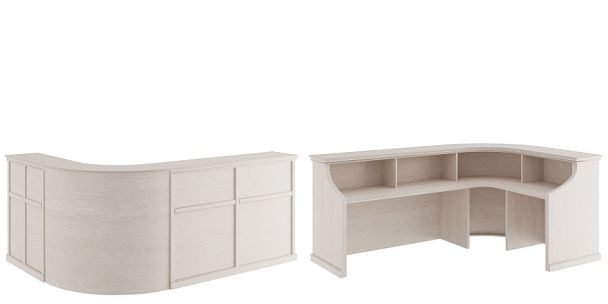 Стойка ресепшн угловая правая Bern 250x170x115 дуб атланта - Вид 1