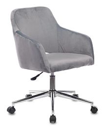 Кресло Бюрократ CH-380SL серая жемчужина Italia 26 крестов. металл хром - Фото предпросмотра