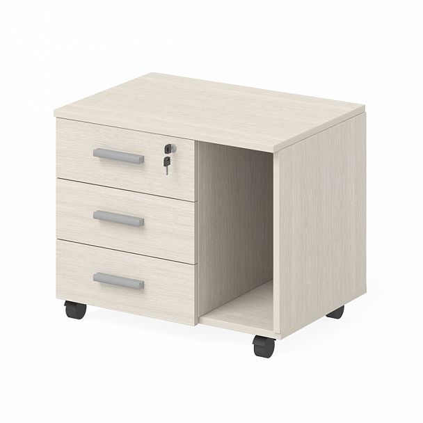 Тумба офисная "Тандем-А" ПК-ТНА-ТММ67Х47Я3/ОН-В1-30 дуб альпийский - Вид 1