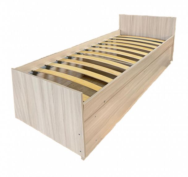 Кровать ЛДСП "К 61.О" 0.7х1.9 прямая спинка - Вид 3