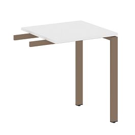 Metal System Приставной элемент на П-образном м/к БП.ПР-1 Белый/Мокко металл 600*600*750 - Фото предпросмотра