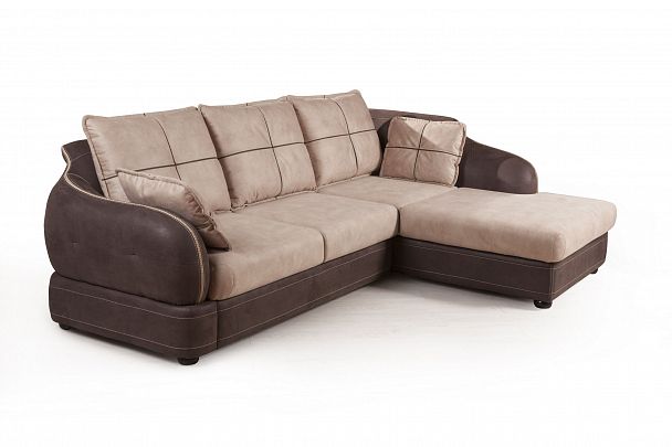 Napoli (Неаполь) диван-кровать с шезлонгом, замша - Вид 7