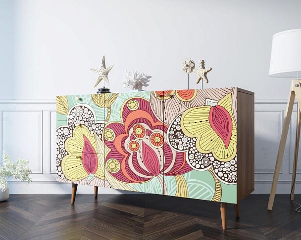 Комод Berber с двумя дверками и ящиками принт 6 арт BB17/Print_06 - Вид 2