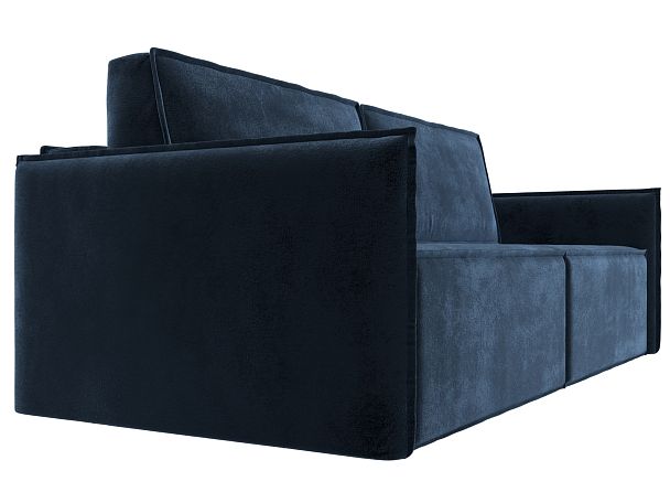 Диван прямой Либерти Велюр синий - Вид 3