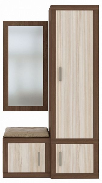 Стенка для прихожей Toivo ТОЙ-ПР 10 Карамель/Шамони - Вид 1