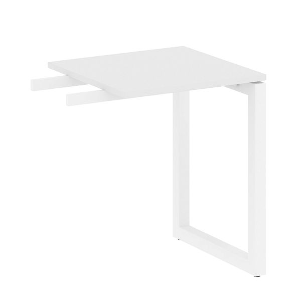 Metal System Quattro Приставной элемент на О-образном м/к 50БО.ПР-1 Белый/Белый металл 600*600*750 - Вид 1