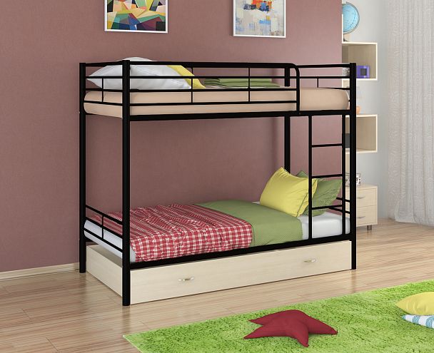 Двухъярусная кровать "Севилья-3Я" черный - Вид 1